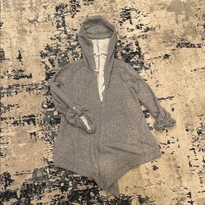 Splendid Gray Hooded Cardigan